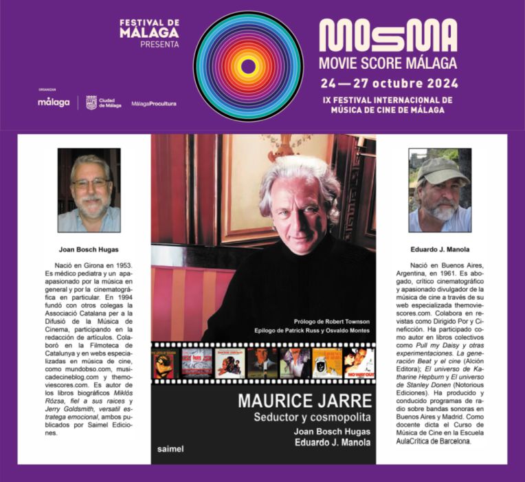 Maurice Jarre: Seductor y cosmopolita - libro de Joan Bosch y Eduardo J. Manola