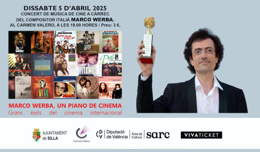 Lee más sobre el artículo Marco Werba – Un piano de Cinema – Grandes éxitos del Cine Internacional – Valencia 5 de abril de 2025
